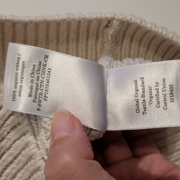 EVERLANE chunky cream sweater - size small - Picture 4 of 10